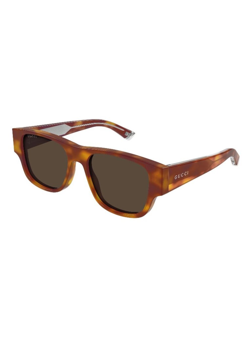 New Gucci Men's Sunglasses Havana Brown Lens Acetate Frame GG2075S 002 54